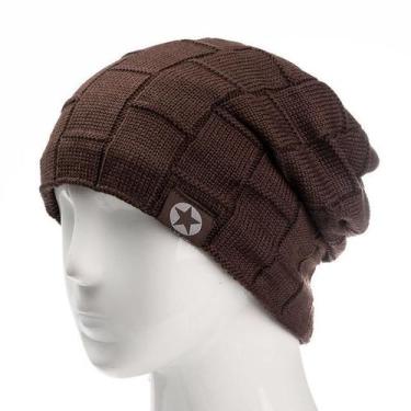Imagem de Gorro Unissex Velo Forrado  Malha Lã Quente - ElaShopp