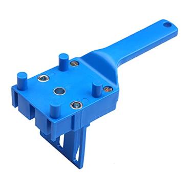 Imagem de 41 peças Conjunto de gabarito de cavilha de madeira rápida Gabarito de bolso portátil para furos de 6/8/10 mm Brocas Perfurador de furo reto para juntas de cavilha de carpintaria Guia de broca Manga