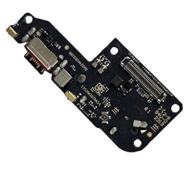 Imagem de zhxchzhi OEM Tipo-C Porta de carregamento Sim Socket Mic Connector Board Substituição para Xiaomi POCO F5 Preto