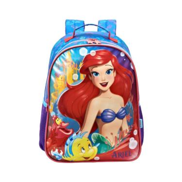 Imagem de Mochila Escolar Costas Ariel Pequena Sereia  13062