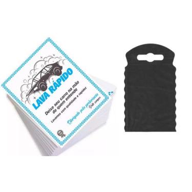 Imagem de kit 100 tapetes lava rapido + 25 lixeira tnt - Icaixas