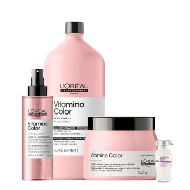 Imagem de Kit L'Oréal Professionnel Serie Expert Vitamino Color Condicionador Má
