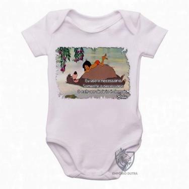 Imagem de body nenê criança roupa bebê Baloo Mogli Extraordinário - Empório Dutr