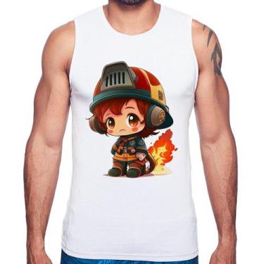 Imagem de Regata Bombeiro Mirim - Foca na Moda, Branco, M