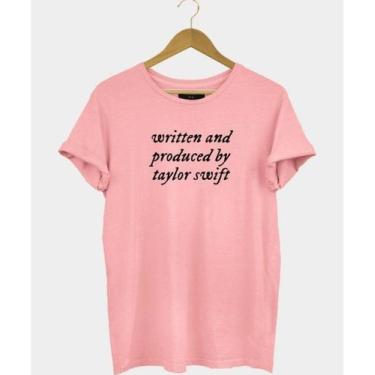 Imagem de Camiseta Feminina Baby Look Written And Produced Taylor Swift - SEMPRE
