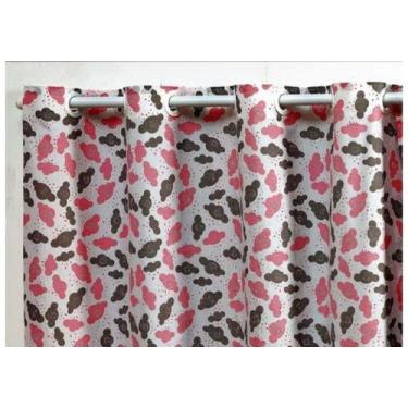 Imagem de Cortina Para O Quarto De Meninas 2,00 X 1,50 Nuvens Cor:Rosa - Pinta e