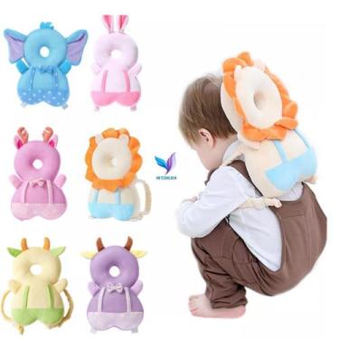 Imagem de Almofada Mochila Protetor Cabeça Bebe Alta Precisão - SMALL BABY, LEÃO