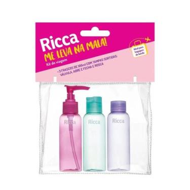 Imagem de Conjunto Com 3 Frascos de Viagem Ricca Me Leva Na Mala Cód. 3289 - BEL