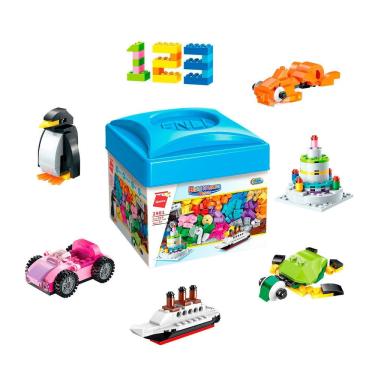 Imagem de Caixa Blocos de Montar Surpresa Com 460 Peças 2901 Qman