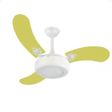 Imagem de Ventilador de Teto Infinity Child Led 6000K Amarelo 3 Pás 110V 2014 + 