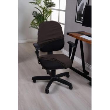 Imagem de Capa Para Cadeira de Escritório Executiva Giratória Encosto Longo Malh