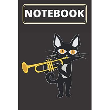 Imagem de Notebook Cat Playing Trumpet: Kitty Lovers Trumpet Lovers