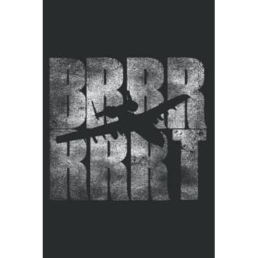 Imagem de Brrrrt a-10 Warthog: Ruled Notebook/Journal - Lined Journal with Matte Finish Cover, 6" x 9", Perfect for School, Office & Home