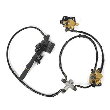 Imagem de Conjunto de Freio a Disco Hidráulico, Freio a Disco Hidráulico Dianteiro, Instalação Fácil de Metal para Paz 110 125 Atv