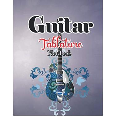 Imagem de Guitar Tablature Notebook: Diary Orange Guitar Strings Notepad Musical Instrument Guitar Spiral Notebook | 8.5 X 11-110 Pages