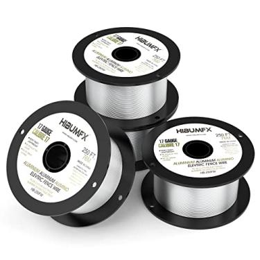 Imagem de HIBUMFX Carretel de Cerca Elétrica de Alumínio com Fio de 250 Pés, Calibre 17 (4)