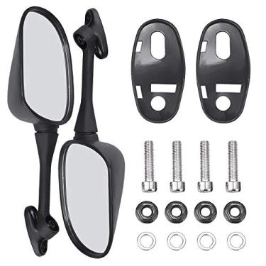 Imagem de Hoypeyfiy Espelhos retrovisores pretos de reposição para Honda CBR600RR 2003-2012 2004-2007 CBR1000RR