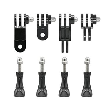 Imagem de 3-Way Adjustable Extension Pivot Arm Straight Joints Adapter Mount Kit for GoPro Hero12, 11, 10, 9, 8, 7, 6, 5, 4, 3+, 3, Same Direction and Vertical Direction, Long Thumb Screws (8pcs)