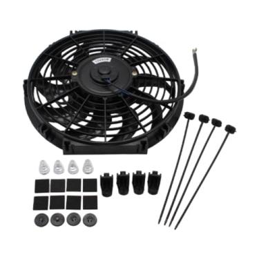 Imagem de QccHieUs Kit de Montagem de Resfriamento de Radiador Elétrico Push Pull de Ventilador Fino de 12" Genérico, Fácil de Instalar, 12 V 80 W de Alto Desempenho, Pe
