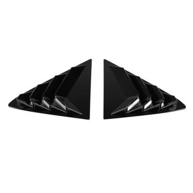 Imagem de Persiana para Janela Traseira Estilo Esportivo, Persianas para Ventilação de Ar, Cobertura, Persianas, Decoração Externa Legal para Mk8 2018 + Preto Brilhante