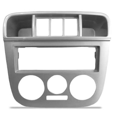 Imagem de Moldura de Painel 1 Din VW Gol Saveiro Parati G4 - Prata