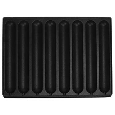 Imagem de Pão de milho de ferro fundido e salsichas com 8 grades para cozinhar em chama aberta com design completo de filtro