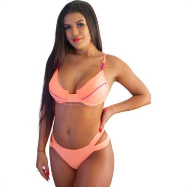 Imagem de Biquini meia taça lollipop biju - Art Sex, Laranja, Pink, P