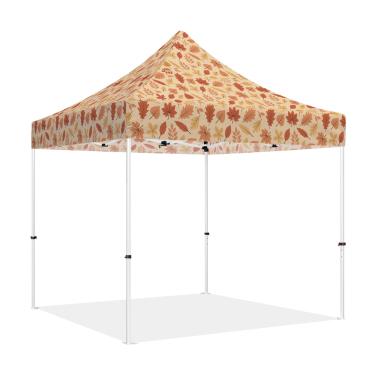 Imagem de Tenda de dossel pop-up 25 x 25 cm com paredes laterais, ABLEM8CANOPY ULTRA8 Series Heavy Duty Tenda de sombra instantânea para eventos comerciais ou esportivos ao ar livre, pátio, quintal, folhas, sem parede)