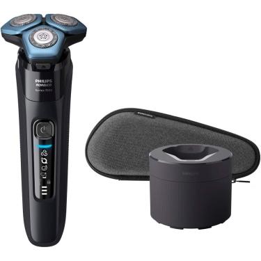 Imagem de Philips Norelco - Shaver 7600, barbeador elétrico recarregável úmido e seco com tecnologia SenseIQ - preto-S7886/84