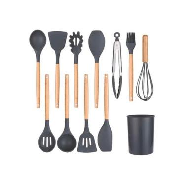 Imagem de 12 peças Conjunto de utensílios de cozinha Silicone - Gm hair