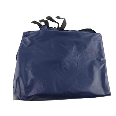 Imagem de Capa de assento de balanço, almofadas de balanço ao ar livre, almofadas de balanço de varanda para fornecer melhorias estéticas para balanços de três lugares ao ar livre (Blu scuro)