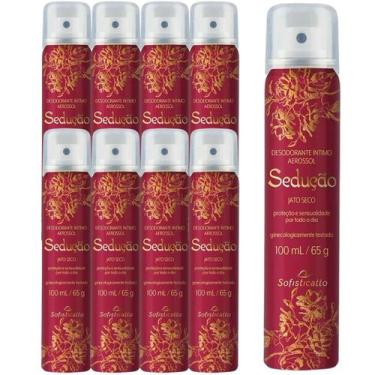 Imagem de Kit 9 Desodorante Intimo Feminino Sedução Atacado 100ml - Sofisticatto