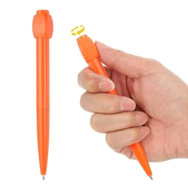 Imagem de PATIKIL 2 peças de canetas esferográficas engraçadas, canetas de escrita interessantes de 0,5 mm, canetas de tinta gel preta, respostas fofas, perguntas, escolha a descompressão de rotação ABCD para