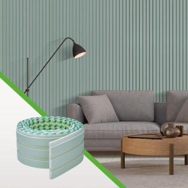 Imagem de Painel Ripado Laminado de EVA Autocolante Decoração Fácil Instalação  