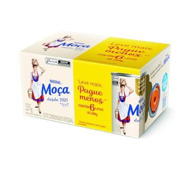 Imagem de Pack Leite Condensado MOÇA Integral Lata 395g com 6 unidades