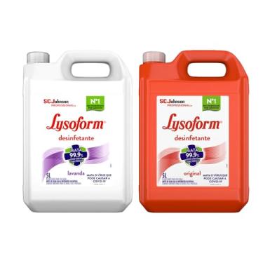 Imagem de Lysoform Lavanda e Original, Desinfetante Líquido, 5L Cada