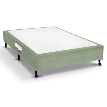 Imagem de Cama Box Base Castor Poli Tecido Verde Viúva 128x188
