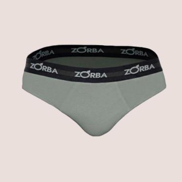 Imagem de Kit 3 Cueca Slip Zorba Max 100% Algodão Qualidade Conforto, Grafite, P