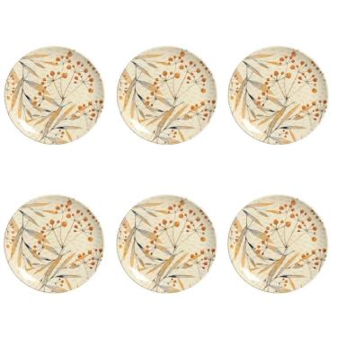 Imagem de Conjunto De Pratos De Sobremesa 06 Peças Coup Ikebana Porto Brasil