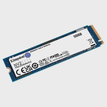 Imagem de Ssd 500gb Kingston Nv2, M.2 2280, Nvme Pcie 4.0 X4, Leitura 3500mb/s, Gravação 2100mb/s - Snv2s/500g