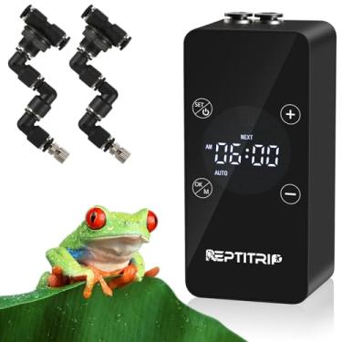 Imagem de REPTITRIP Reptile Mister Atualizado – Umidificador Para Aquários, Anfíbios E Plantas Da Floresta Tropical Com Funções De Temporizador E Pulverização Manual