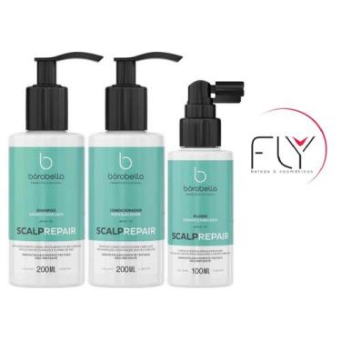 Imagem de Bórabella Kit Scalp Repair Shampoo  Condicionador  Fluido - Borabella 