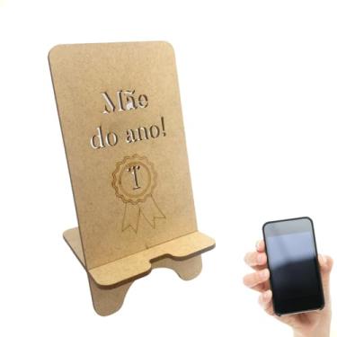 Imagem de Kit 100 Lembrancinhas Suporte Para Celular Dia Das Mães Mdf