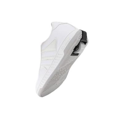 Imagem de Beppi Tênis de skate para meninas e meninos – Tênis de skate com rodas, Branco, 4 Big Kid