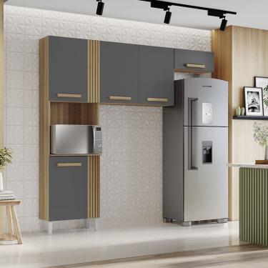 Imagem de Cozinha Compacta Juma Avena Grafite Aramóveis