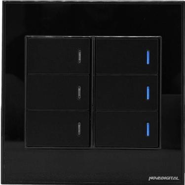 Imagem de Interruptor Inteligente Zigbee 4x4 compativel Alexa Google Home Siri T