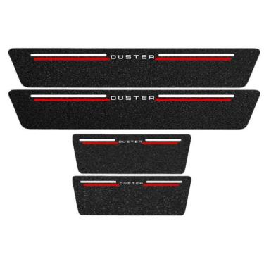 Imagem de Kit Soleira Protetora Porta Premium Red PVC - Duster - Jhow Adesivos