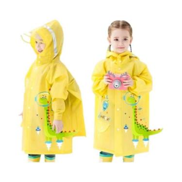 Imagem de Poncho De Chuva Infantil À Prova D'água, Desenho Animado, Unicórnio, D