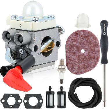 Imagem de Carburador Carburador Mckin C1M-S267A para Stihl FS40 FS50 FS56 FS70 FC56 FC70 HT56 HT56C KM56 KM56RC Aparador de ervas Peças com Filtro de combustível Ferramenta de ajuste de linha
