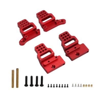 Imagem de Alumínio de Alumínio RC Shock Mount Suport para Trx4m 1/18 Carro RC, Design de Absorção Choque Durável para Os Amantes (Vermelho)